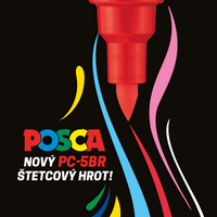 Posca set markera PC-5BR, 1 – 4 mm, osnovne boje – 8 kom