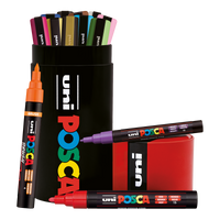Posca kombinirani set markera u limenoj kutiji – 13 kom (PC-3M, PC-5M, PC-5BR)