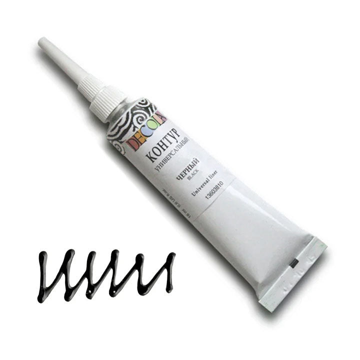 Univerzalna konturna boja Decola 18 ml – 810 crna