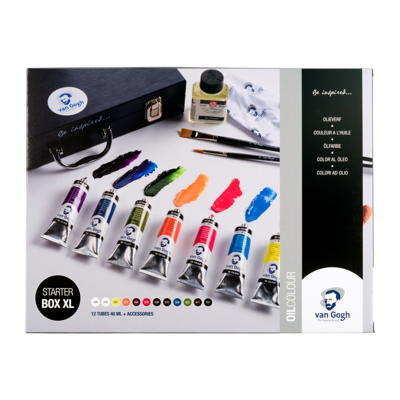 Set uljanih boja ROYAL TALENS Van Gogh početni set XL 12 x 40 ml + pribor