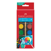 Vodene boje Faber-Castell 24 mm - 12 boja — slika 1