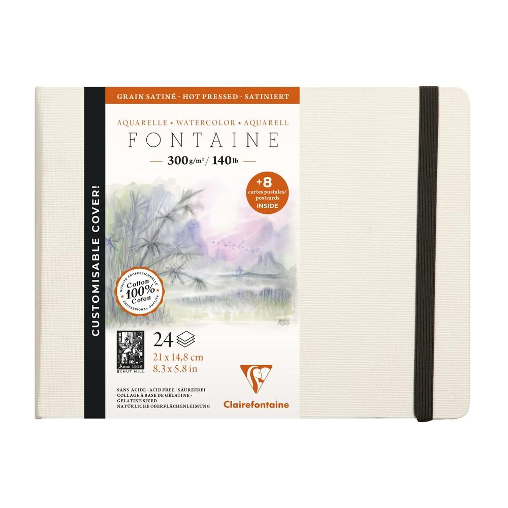 Clairefontaine Fontaine akvarelna knjiga HP 300 g 24L tvrdi uvez