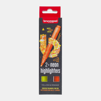 Zvýrazňovači Bruynzeel / set 2 kom – žuta i narančasta