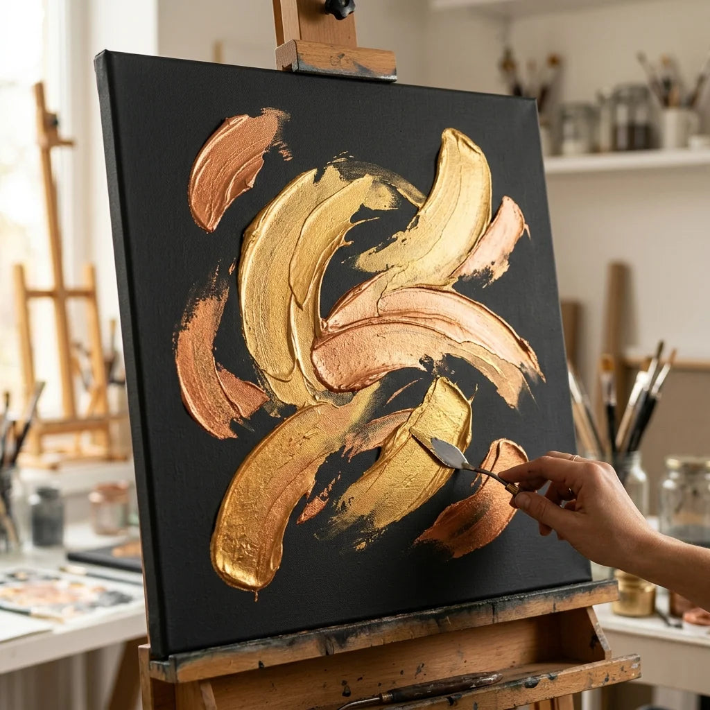 Metalik akcenti s akrilom El Greco