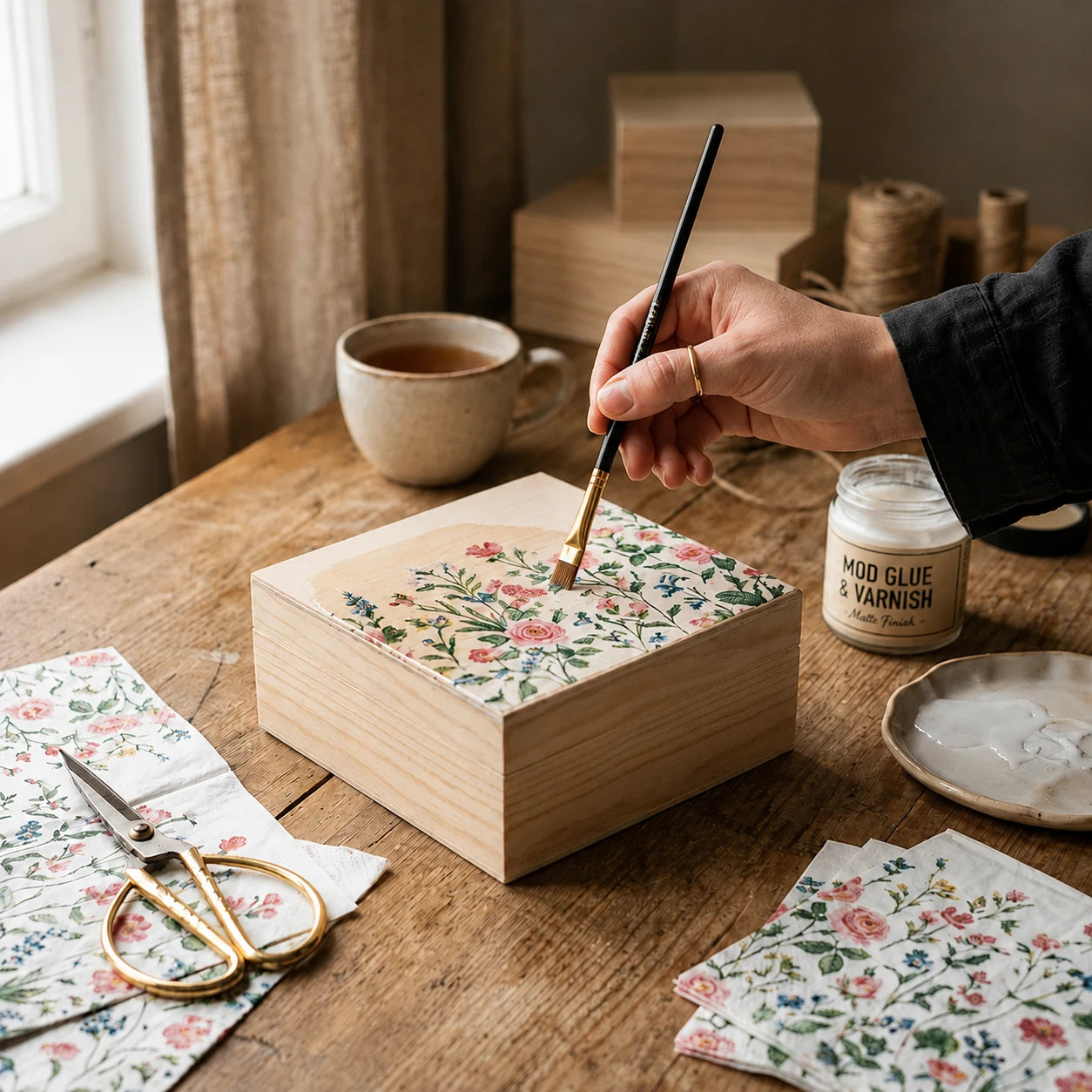 Kist u tehnici decoupage