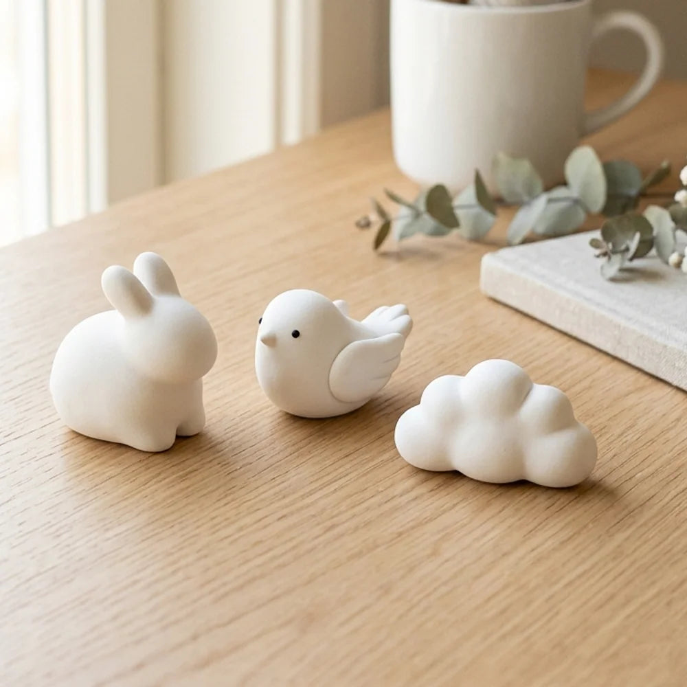 Lagane figurice modelirane od mase Cloudy Clay