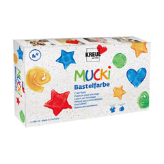 Set dječijih hobi boja MUCKI 6 x 80 ml